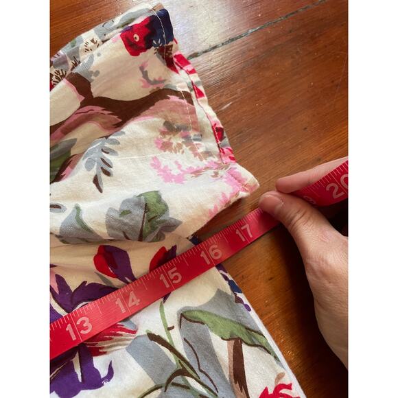 Guadalupe Women’s Maxi Dress Floral Bird Print Cotton Boho Peasant Off Shoulder - Picture 11 of 12